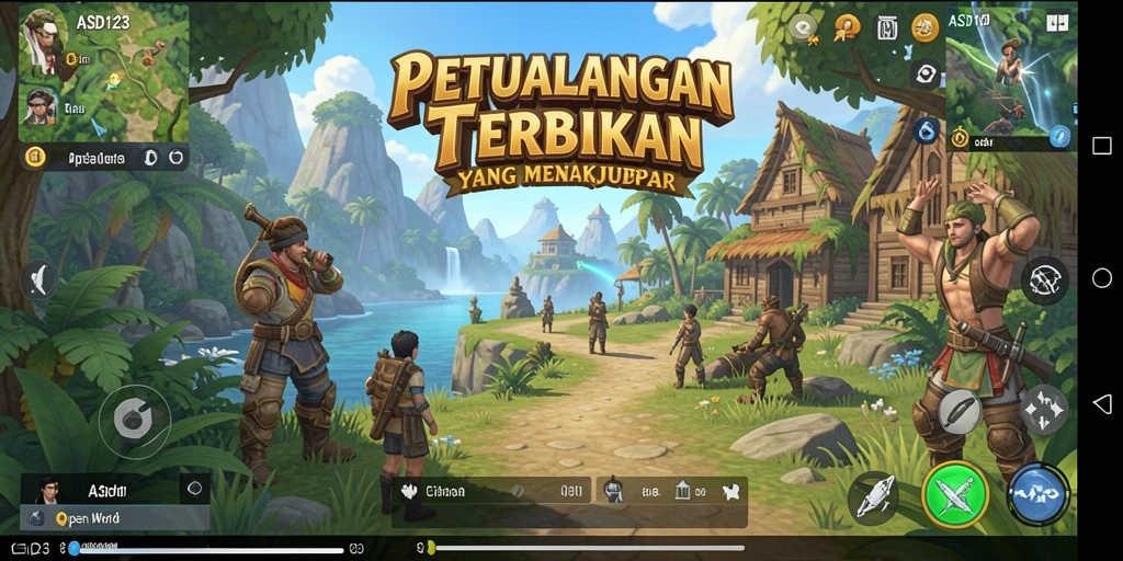 Antarmuka yang memukau dengan dunia Open World yang luas.