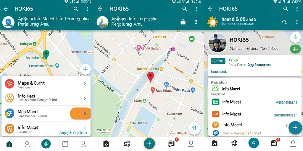 Tampilan antarmuka HOKI65 menunjukkan informasi kemacetan terkini.