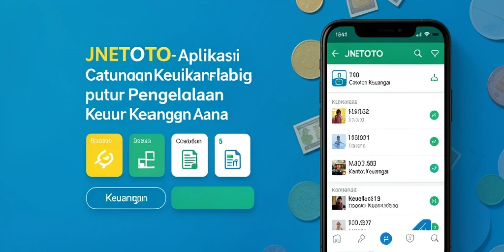 Screenshot utama JNETOTO menampilkan antarmuka Catatan Keuangan yang ramah pengguna.