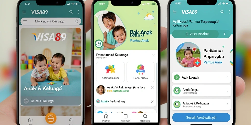 Antarmuka canggih VISA89 untuk memantau anak dengan mudah.